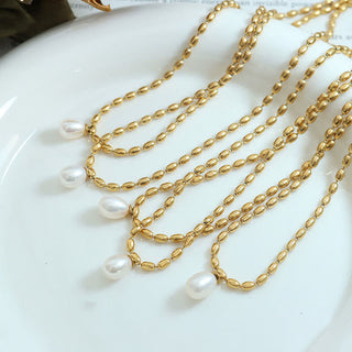 Buddha Gift Pearl Bead Peace Necklace Pendant