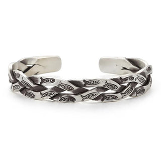 Buddha Gift Koi Fish Twisted Design Luck Wealth Cuff Bracelet Bangle