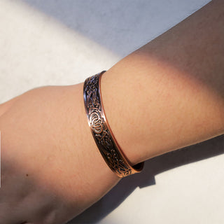 Buddha Gift Viking Birds Magnetic Copper Adjustable Cuff Bracelet Bangle