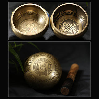 Buddha Gift Tibetan Meditation Sound Bowl Handcrafted for Healing and Mindfulness Singing Bowl Set