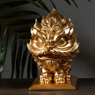 Buddha Gift Lion Statue Strength Resin Home Office Decoration