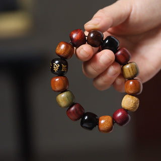 Buddha Gift Tibet Various Wood Om Mani Padme Hum Purity Bracelet