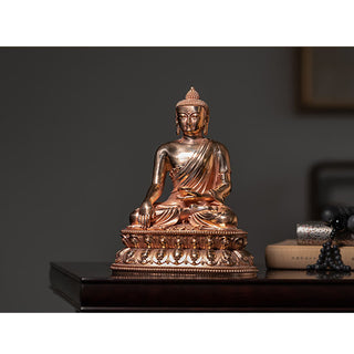 Buddha Gift Gautama Shakyamuni Buddha Figurine Serenity Copper Statue Home Decoration