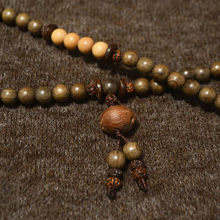Buddha Gift Tibetan Sandalwood Protection Charm Mala Bracelet