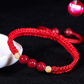Buddha Gift Cinnabar Blessing Red String Bracelet For Kids