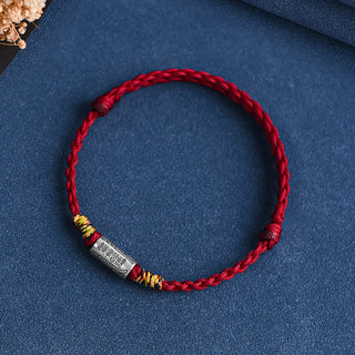 Buddha Gift Handcrafted 925 Sterling Silver Everything Goes Well Design Protection Strength Bracelet Anklet