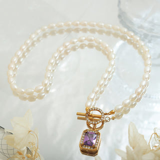 Buddha Gift Pearl Zircon Wealth Charm Necklace Pendant