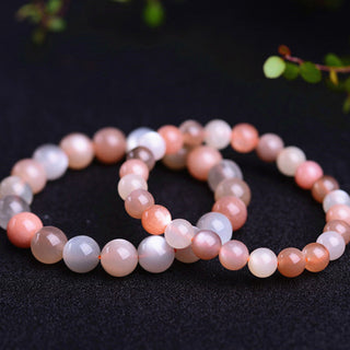 Buddha Gift Natural Moonstone Wealth Positive Bracelet