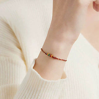 Buddha Gift Handcrafted Koi Fish Wealth Prosperity Braided Rope Bracelet