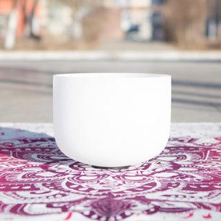 Buddha Gift Tibetan Crystal Sound Bowl Handcrafted for Yoga Healing and Meditation Singing Bowl