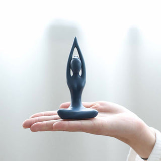 Buddha Gift Abstract Yoga Meditation Exercise Ceramics Spiritual Figurine Sculpture Decoration