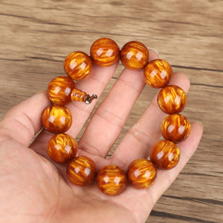 Buddha Gift Golden Sea Willow Success Positive Bracelet Mala