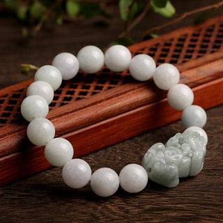 Buddha Gift Fengshui Wealth Prosperity Jade PiXiu Luck Bracelet
