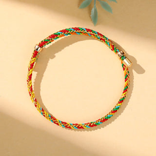 Buddha Gift Colorful Rope Zongzi Pattern Luck Handmade Child Adult Bracelet