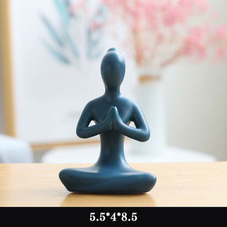 Buddha Gift Abstract Yoga Meditation Exercise Ceramics Spiritual Figurine Sculpture Decoration