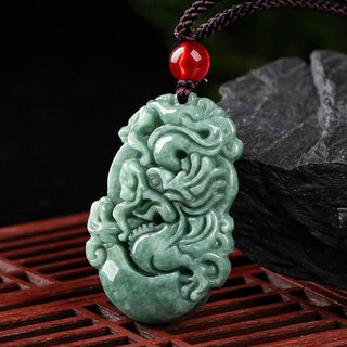 Buddha Gift Natural Jade 12 Chinese Zodiac Prosperity Necklace Pendant