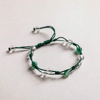 Buddha Gift Red Agate Moss Agate Cinnabar Calm Bracelet