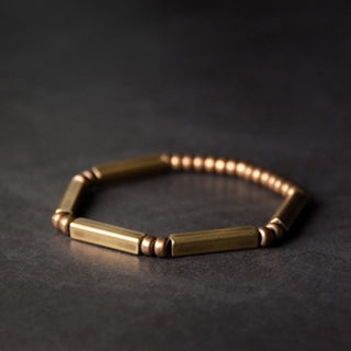 Buddha Gift Tibetan Simple Design Copper Wealth Luck Bracelet