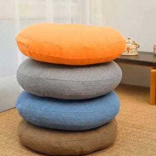 Buddha Gift Lotus Simple Pattern Linen Meditation Seat Cushion Home Living Room Decoration