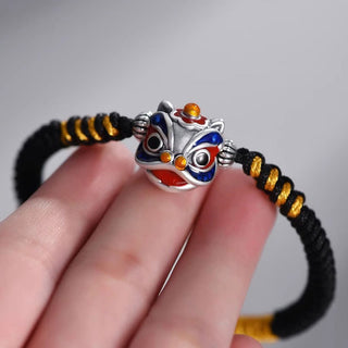Buddha Gift Handmade Dancing Lion Luck Braided String Bracelet