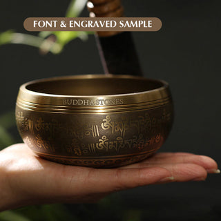 Buddha Gift Tibetan Meditation Sound Bowl Handcrafted for Healing and Mindfulness Singing Bowl Set