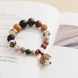 Buddha Gift Bodhi Seed Lotus Wisdom Peace Wrist Mala Bracelet