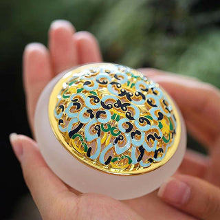 Buddha Gift Lotus Liuli Crystal Healing Meditation Incense Burner