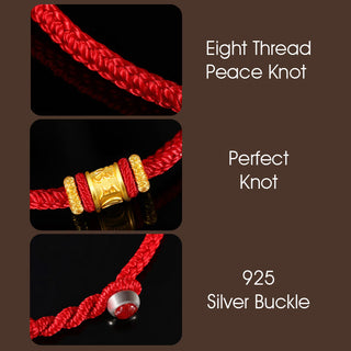 Buddha Gift Tibet 999 Gold Om Mani Padme Hum Engraved Protection Lucky Bead Bracelet