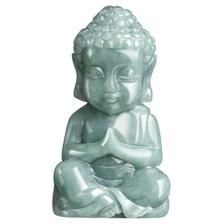 Buddha Gift Natural Jade Meditation Buddha Amulet Serenity Necklace Pendant